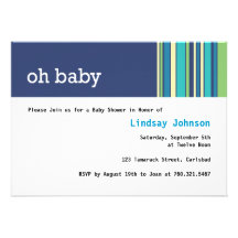 ¡Oh bebé! Invitación de la fiesta de bienvenida al