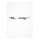 "Oh, mierda!" invite Anuncio