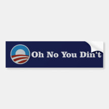 Oh ningún usted no hizo Bumpersticker Pegatina De Parachoque