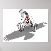 ¡Oh no! Dibujo animado del conejo Impresiones