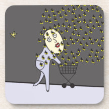 ¡Oh no! ¡Manosee las abejas! Posavasos
