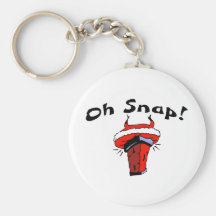 Oh Santa pegado broche Llavero