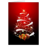 Oh tarjeta del árbol de navidad
