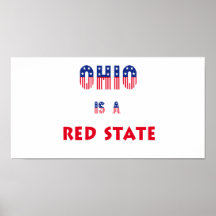 Ohio es un estado rojo poster