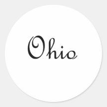 Ohio Pegatinas Redondas