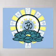 Ohmio de Lotus azul Impresiones