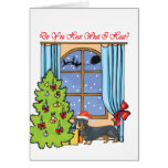 oiga el dachshund tarjetas