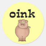Oink camisetas y regalos del cerdo etiqueta