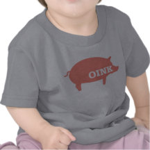 Oink va el cerdo camisetas