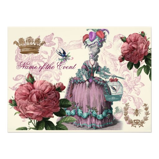 oiseaux aux. de la jaula del la (la jaula de pájar invitaciones personalizada