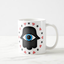 Ojo a disposición de la diosa taza de café