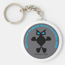 Ojo azul del gato, gato del ojo azul llavero