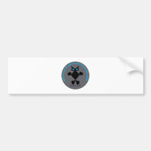 Ojo azul del gato, gato del ojo azul etiqueta de parachoque