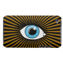 Ojo azul solar iPod touch Case-Mate protector