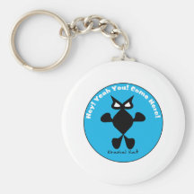Ojo blanco del gato, gato blanco del ojo llaveros