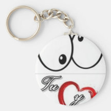ojo corazon 2 llaveros personalizados