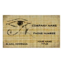 Ojo de Horus - papiro Tarjetas De Negocios