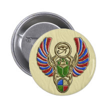 Ojo de los botones del escarabajo de Horus Pins