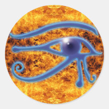 Ojo de Wadjet de Horus y de los pegatinas del fueg