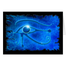 OJO de WADJET del diseño de tarjeta de la fantasía