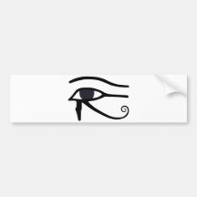 OJO EGIPCIO DE HORUS PEGATINA DE PARACHOQUE