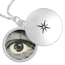 Ojo humano serrounded pelando la piel joyerias personalizadas