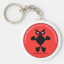 Ojo loco del gato, gato loco del ojo llaveros personalizados