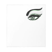 Ojo verde (libreta) bloc de papel