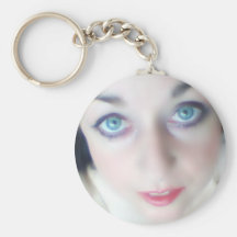 ojos azules llavero personalizado