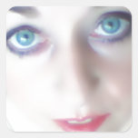 ojos azules pegatina