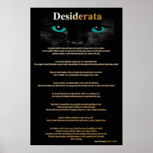 Ojos de gato de los desiderátums 2 posters