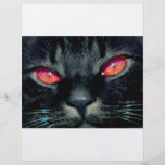 Ojos de gato negro tarjetón