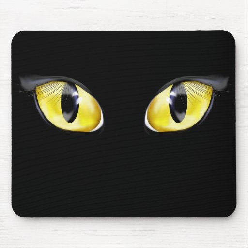 Ojos de gatos Mousepad Alfombrilla De Ratones