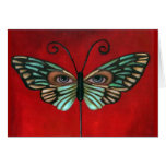 Ojos de la mariposa tarjeta