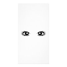 Ojos de la mujer plantilla para tarjeta de foto