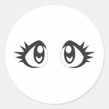 Ojos de Manga Pegatinas Redondas