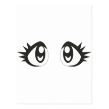 Ojos de Manga Postal