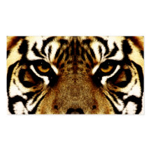 Ojos de un tigre tarjeta de visita