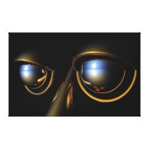 "Ojos del Cyborg " Lona Envuelta Para Galerias