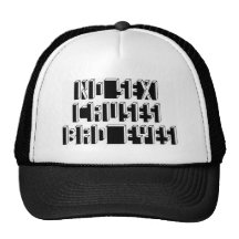 Ojos del malo gorras