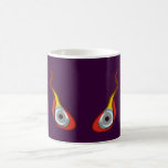 Ojos el flamear de Flammenaugen Taza De Café