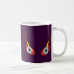 Ojos el flamear de Flammenaugen Tazas De Café