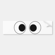 Ojos gigantes etiqueta de parachoque