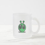 ojos grandes alian verdes taza de café