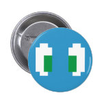 Ojos verdes de Manga del pixel Pins