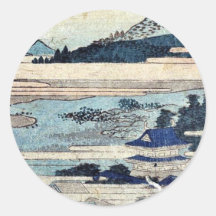 Okazaki por Katsushika, Hokusai Ukiyoe Pegatinas
