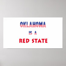 Oklahoma es un estado rojo poster