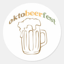 Oktobeerfest Oktoberfest Pegatina Redonda
