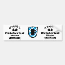 Oktoberfest O' zapft is Autoaufkleber