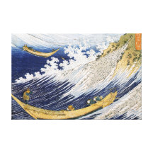 Olas oceánicas, Katsushika Hokusai Impresion En Lona